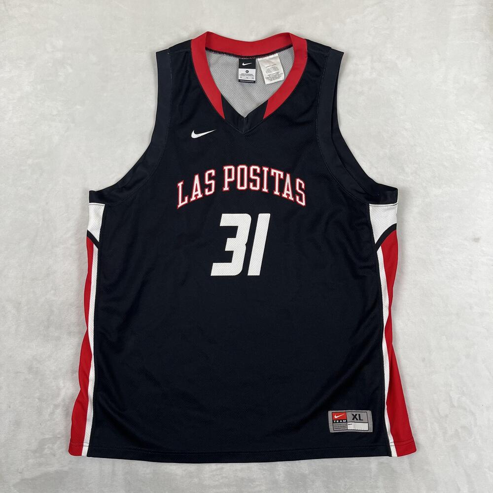 Nike Las Positas Basketball Jersey Mens XL Black NCAA College Livermore